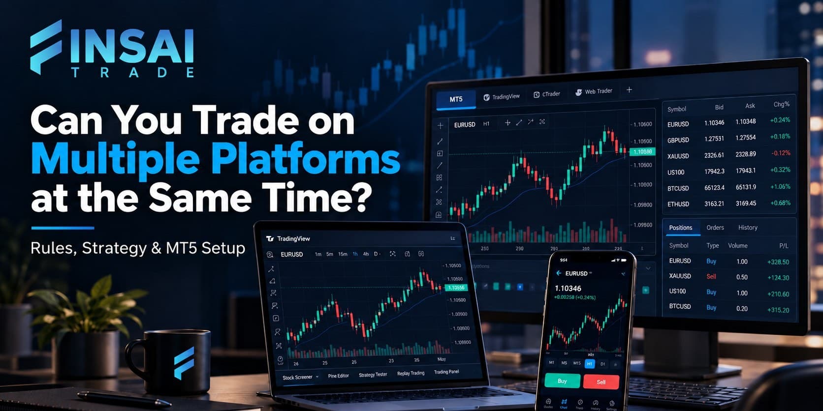 Can You Trade on Multiple Platforms at the Same Time? (Rules, Strategy & MT5 Setup)